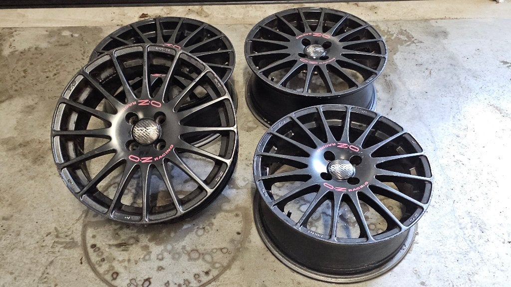 OZ Superturismo GT 17 inch velgen 4x100 7J ET40, Gebruikt, Velg(en), 17 inch, Personenwagen