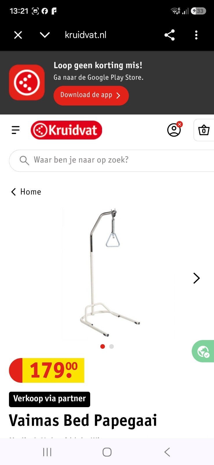 Bed papagaai, Diversen, Ophalen of Verzenden