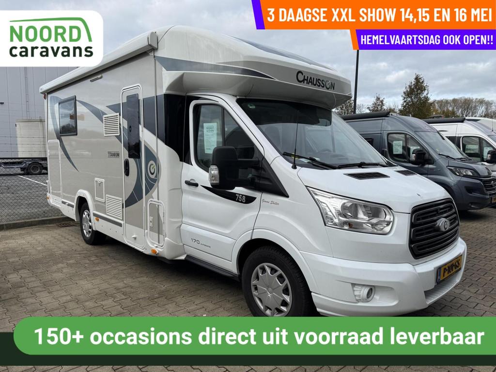 Chausson 758 TITANIUM AUTOMAAT, QUEENSBED, HEFBED, 20396 KM, Automaat, Diesel, Elektrische ramen, Airbags