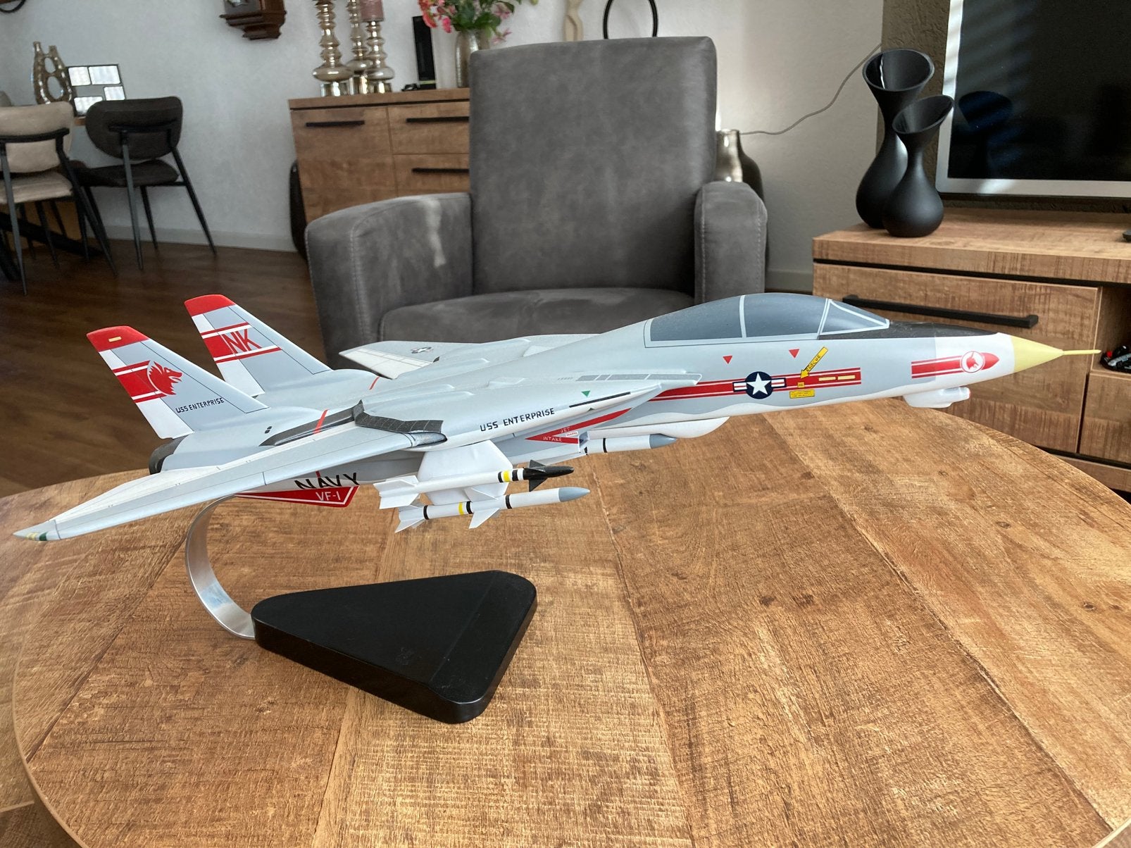 Schaalmodel F-14 Tomcat USS Enterprise, Ophalen, Zo goed als nieuw, Schaalmodel