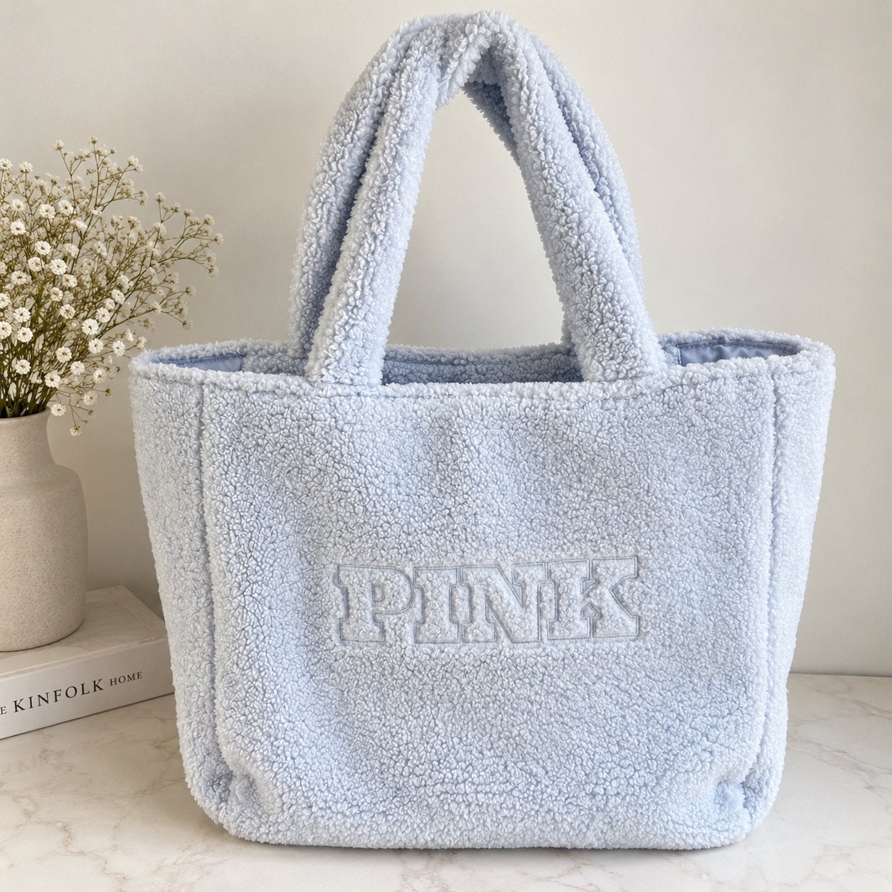 Victoria’s Secret PINK teddy shopper – NIEUW, Ophalen of Verzenden, Nieuw, Blauw, Shopper