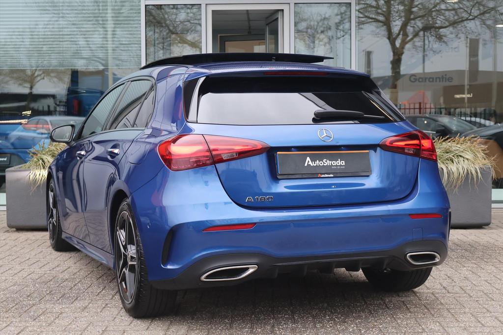Mercedes A-Klasse A 180 AMG-Line 136pk | Cruise | Climate |, 136 pk, Gebruikt, 4 cilinders, Met garantie (alle)