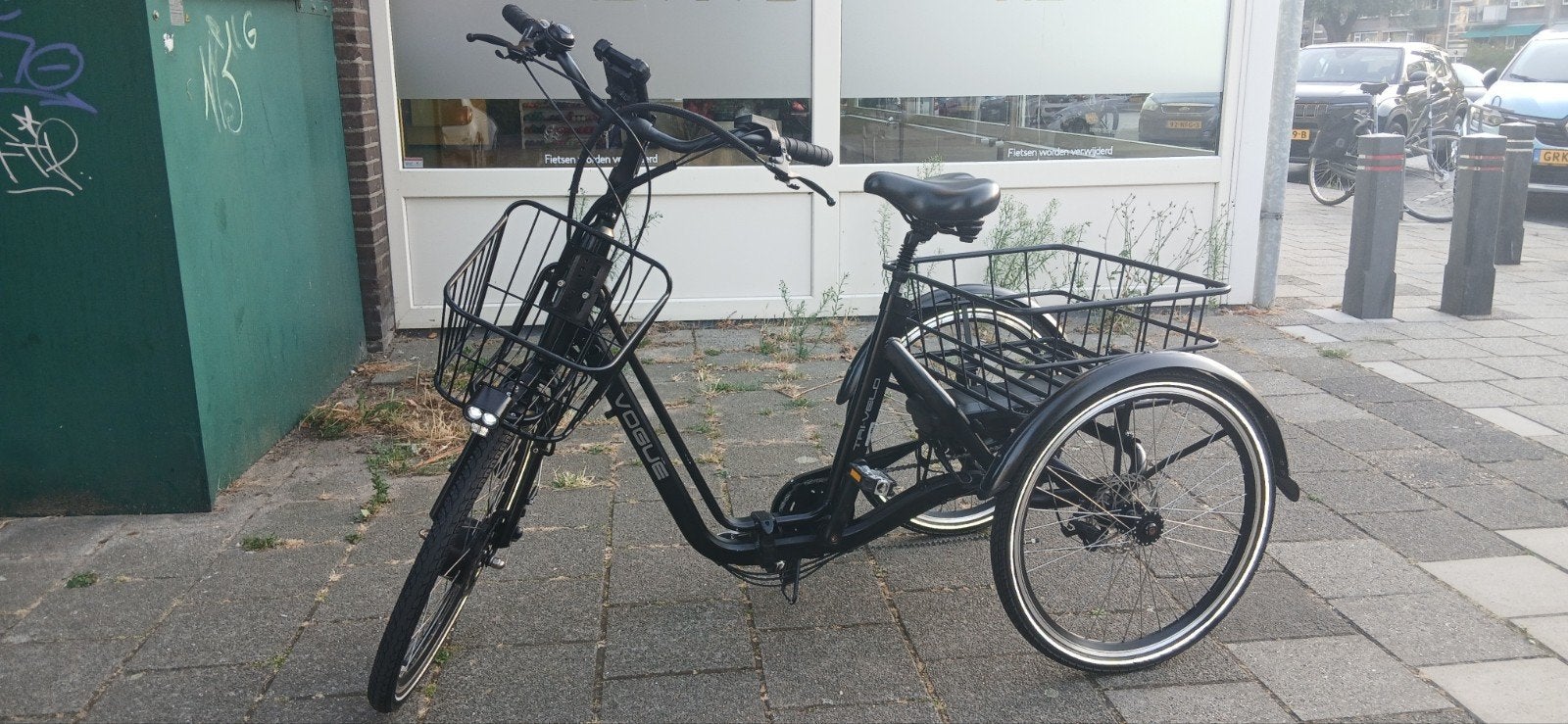 Vogue Tri-Velo elektrische driewieler, z.g.a.n. (2021), Ophalen, Zo goed als nieuw, Schijfrem, Tri-Velo