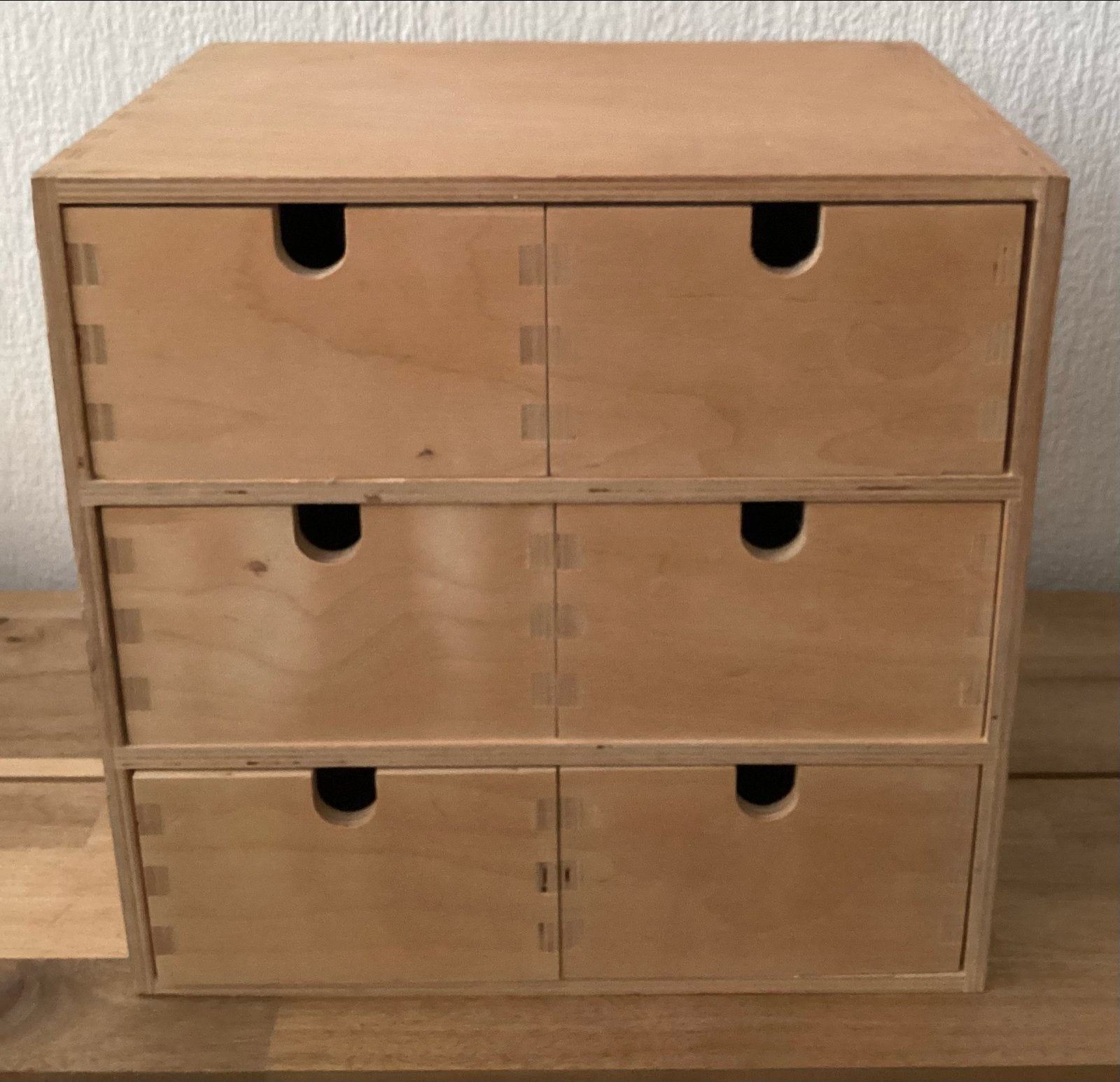 IKEA Moppe houten ladekastje (6 laatjes), Ophalen, Minder dan 50 cm, Gebruikt, 5 laden of meer