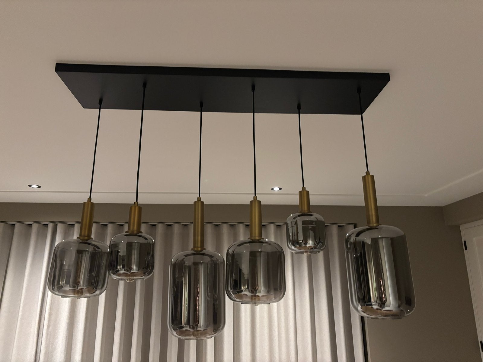Moderne hanglamp, Ophalen, Zo goed als nieuw, Glas, Overige fittingen