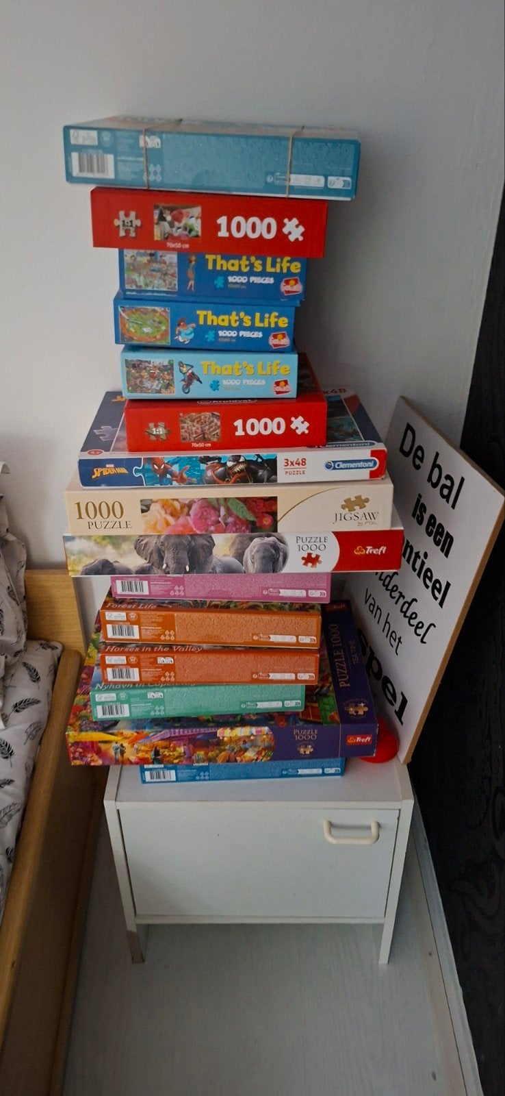18 Legpuzzels uit rookvrij huis voor alle puzzels 7.50, Ophalen, Gebruikt, Legpuzzel