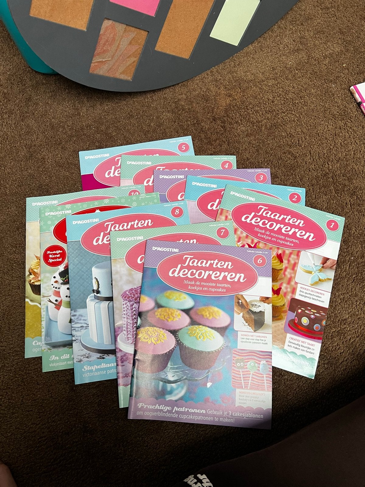 10x Taarten Decoreren Magazine D'Agostini, Verzenden, Gelezen, Overige gebieden, Taart, Gebak en Desserts