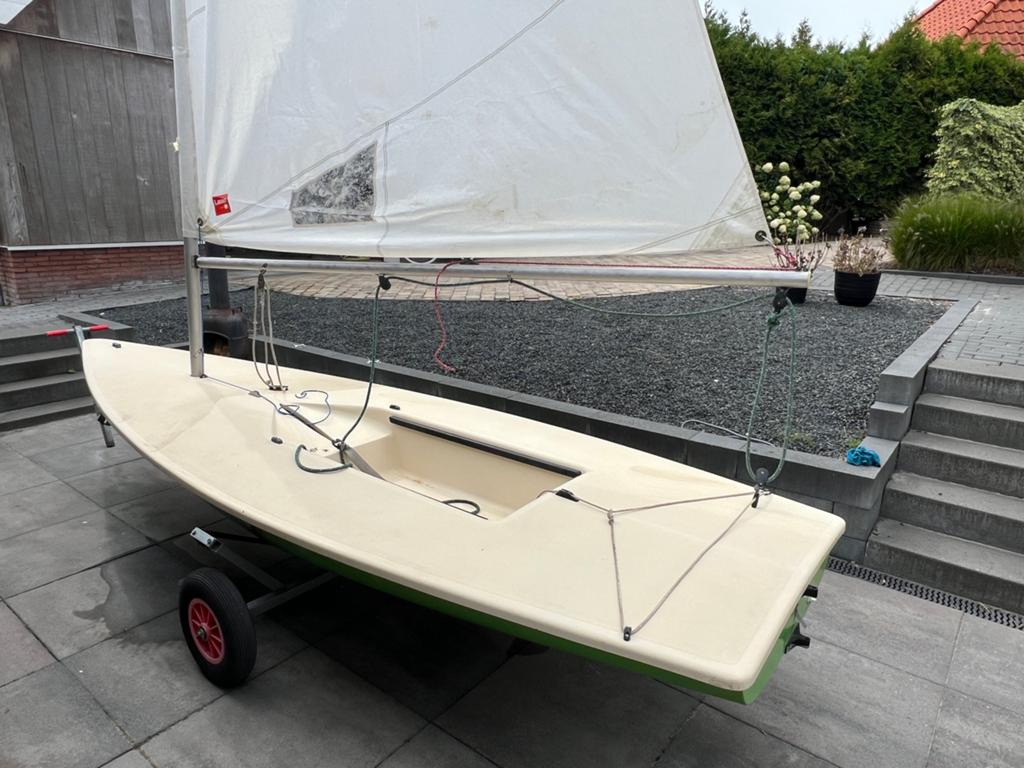 Laser met strandtrailer, dekzeil en extra M-tuig, Ophalen, Laser, Aluminium, Dekzeil
