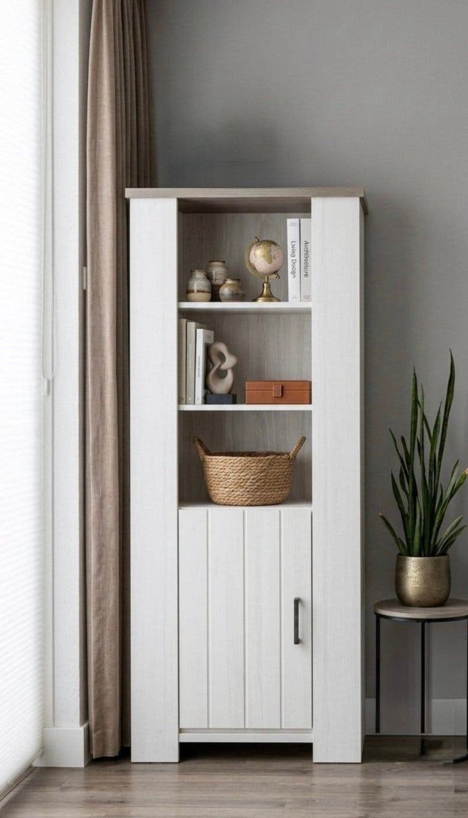Stijlvolle boekenkast/buffetkast van Haco, Ophalen, 50 tot 100 cm, Zo goed als nieuw, 150 tot 200 cm