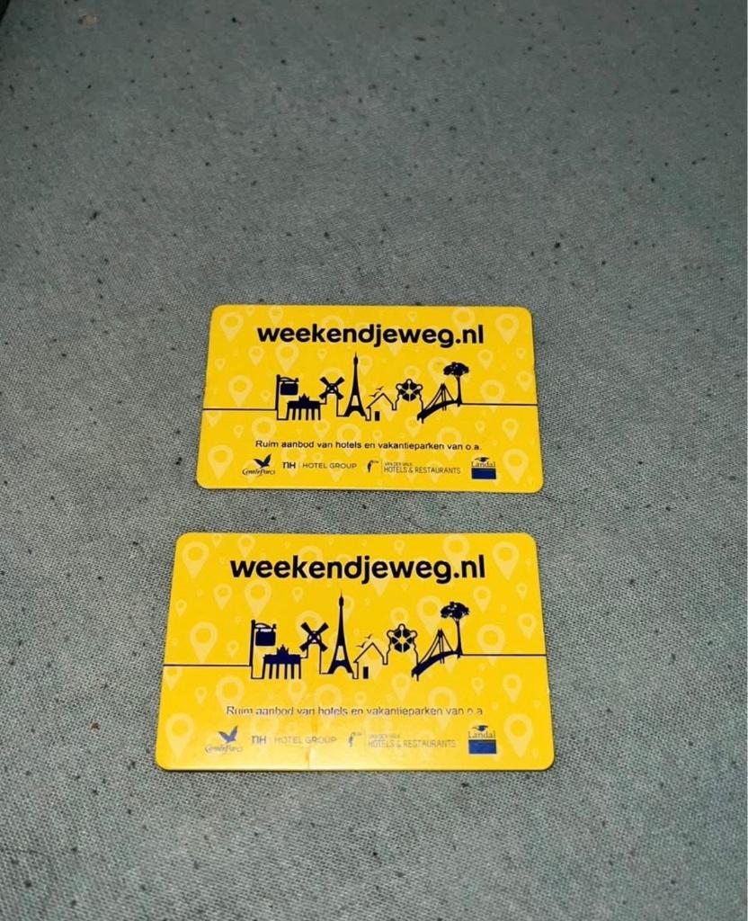 2 cadeaukaarten, Tickets en Kaartjes, Kortingen en Cadeaubonnen, Eén persoon, Cadeaubon, Overige typen