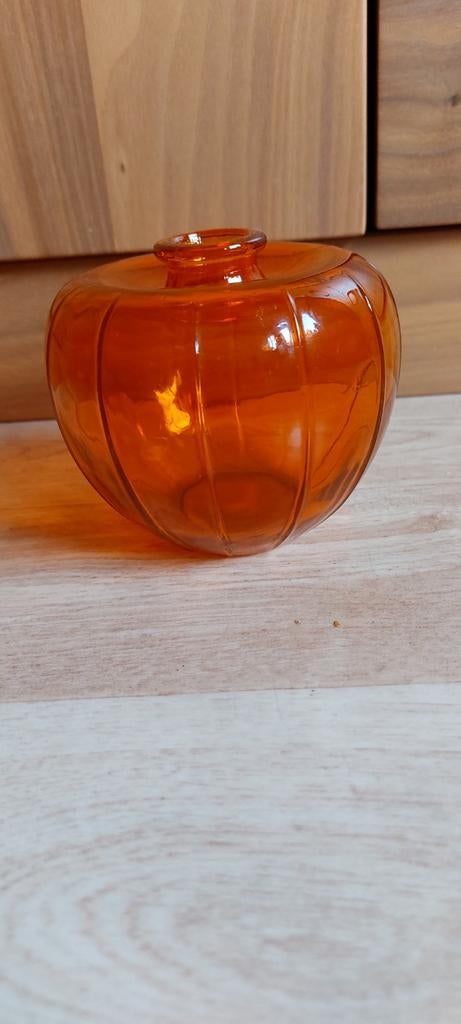Oranje bevrijdings vaasje Leerdam, Antiek en Kunst, Antiek | Glas en Kristal, Ophalen of Verzenden
