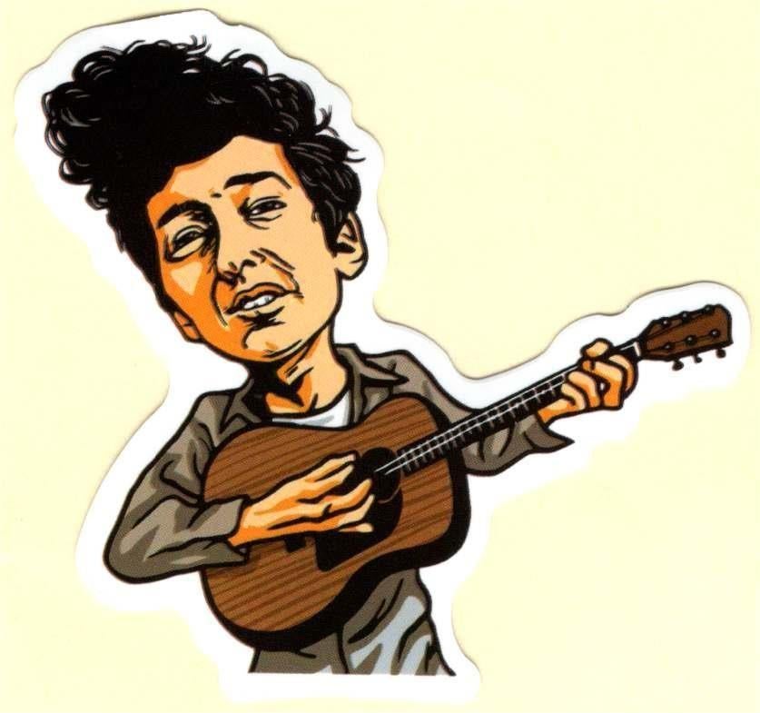 Bob Dylan sticker, Verzamelen, Ophalen of Verzenden, Nieuw, Foto of Kaart