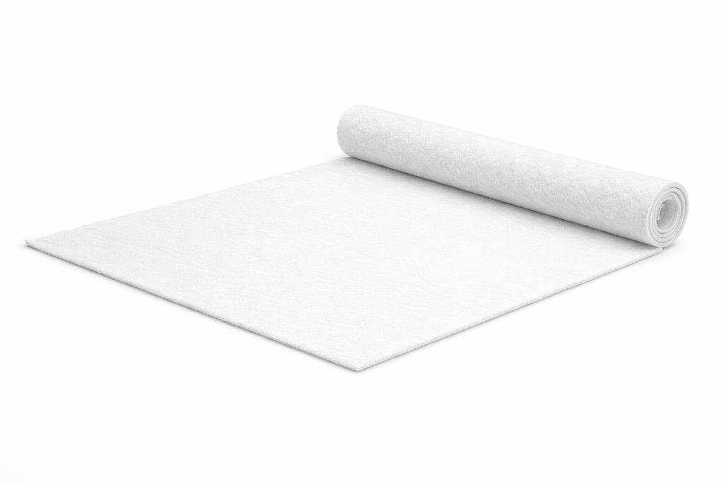 Witte loper vilt TE KOOP met beschermfolie, Ophalen, Nieuw, Versiering, Overige
