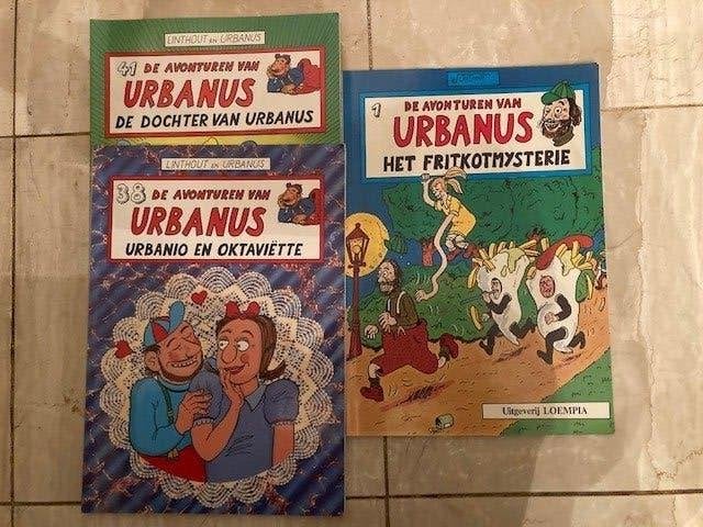URBANUS 3 STRIPS, Meerdere stripboeken, Ophalen of Verzenden, Zo goed als nieuw, Linthout en Urbanus