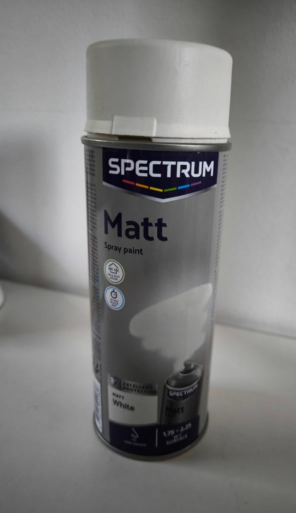 Spectrum mat witte spuitverf 400ml - Nieuw!, Ophalen of Verzenden, Nieuw, Overige typen
