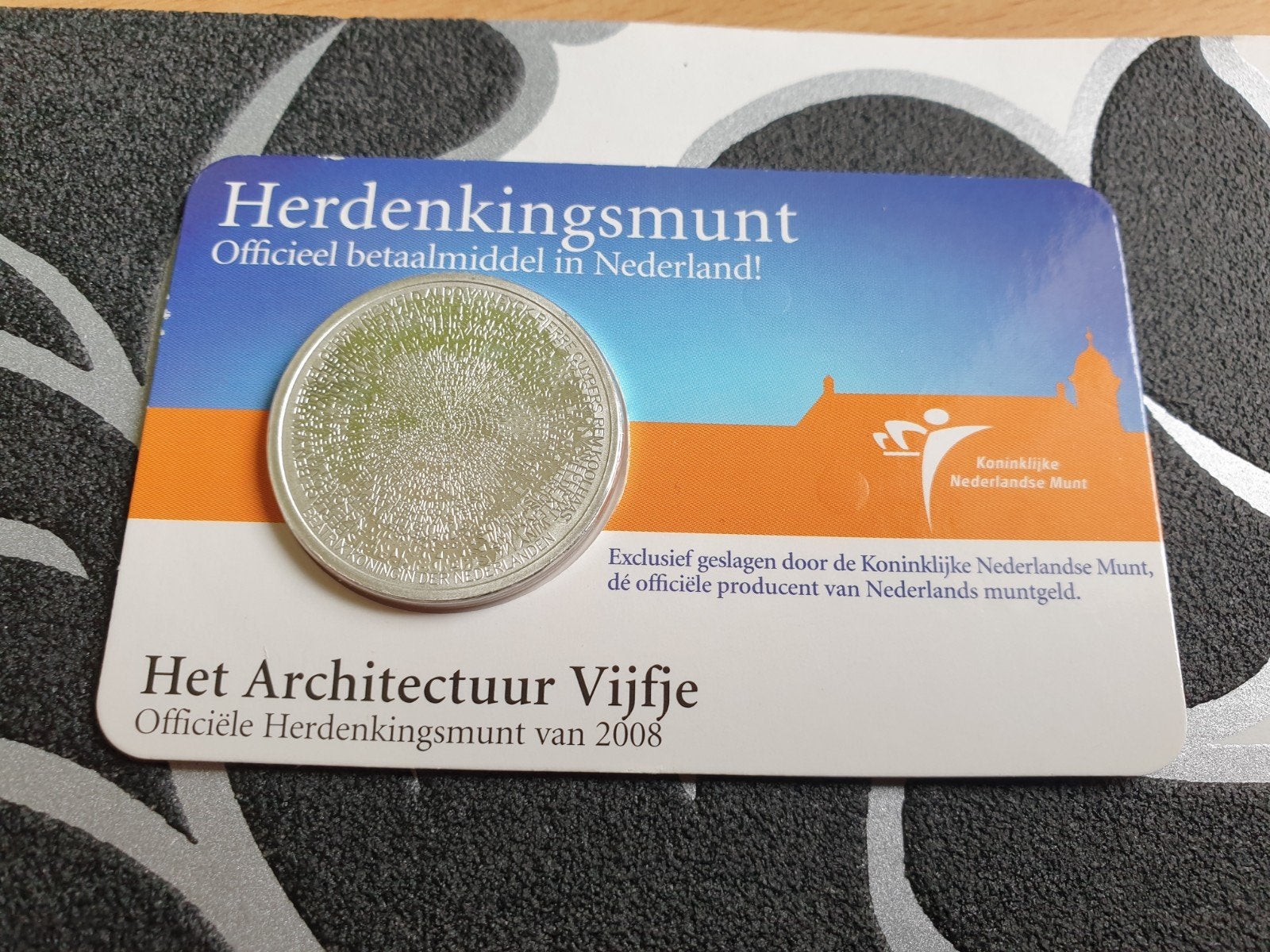 5 euro coincard 2008 Architectuur Vijfje, Ophalen of Verzenden, Koningin Beatrix, Euro's