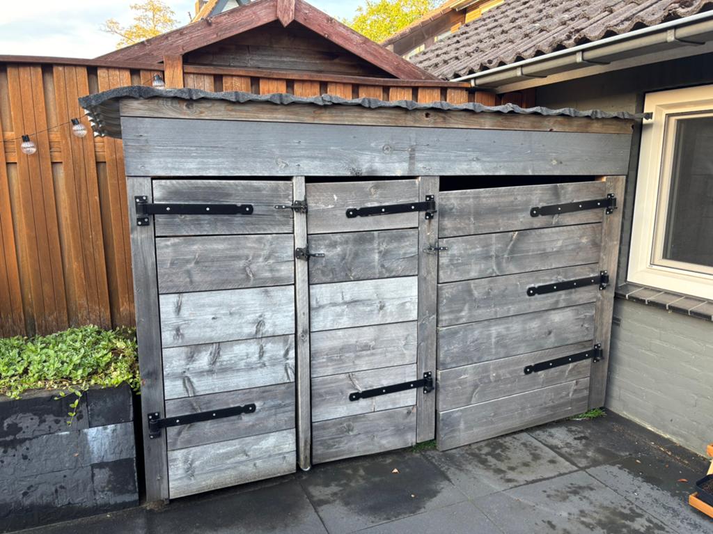 Container Ombouw Hout - Goede Staat - 3 Deuren, Ophalen, Gebruikt, Hout, Containerberging
