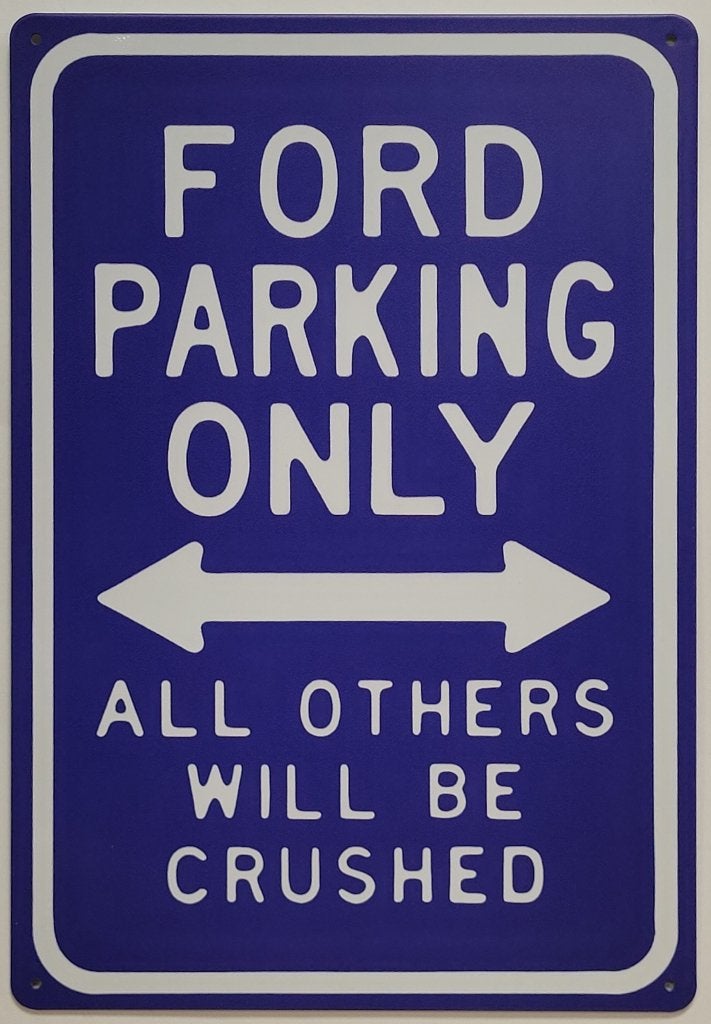Ford Parking Only reclamebord van metaal wandbord deco, Ophalen of Verzenden, Nieuw, Auto's