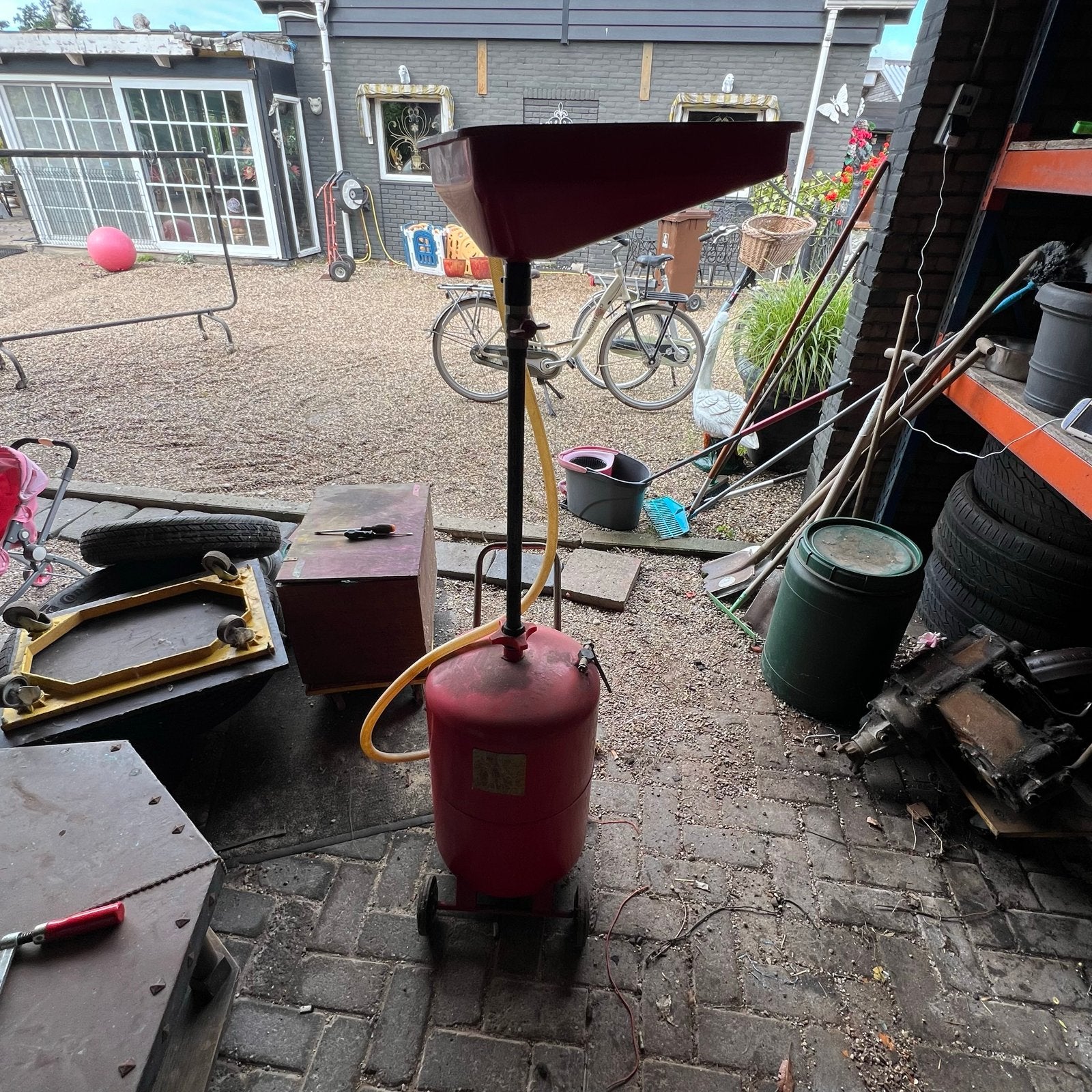 Verrijdbare Olie Opvangtank - Ideaal voor Werkplaats, Auto diversen, Ophalen, Gebruikt