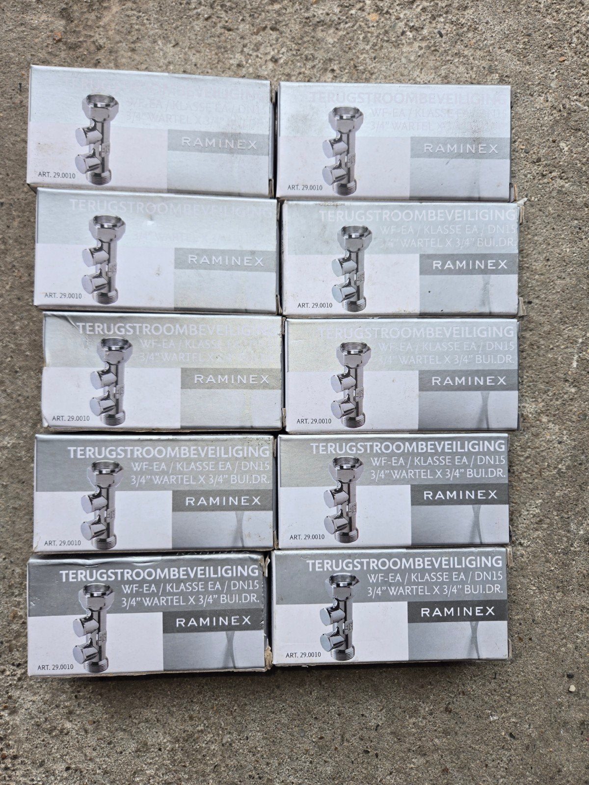 4 x Raminex terugstroombeveiliging WF-EA, 3/4" x 3/4", warte, Doe-het-zelf en Verbouw, Ophalen of Verzenden, Nieuw