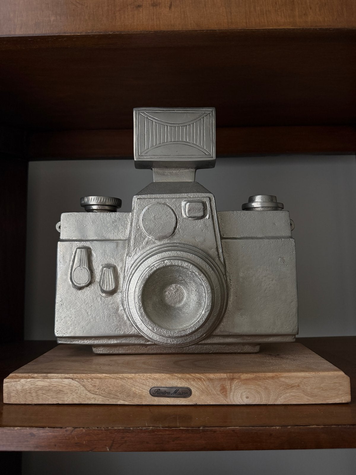 Riviera Maison decoratieve camera - vintage uitstraling, Vintage, Gebruikt, Ophalen of Verzenden, Metaal