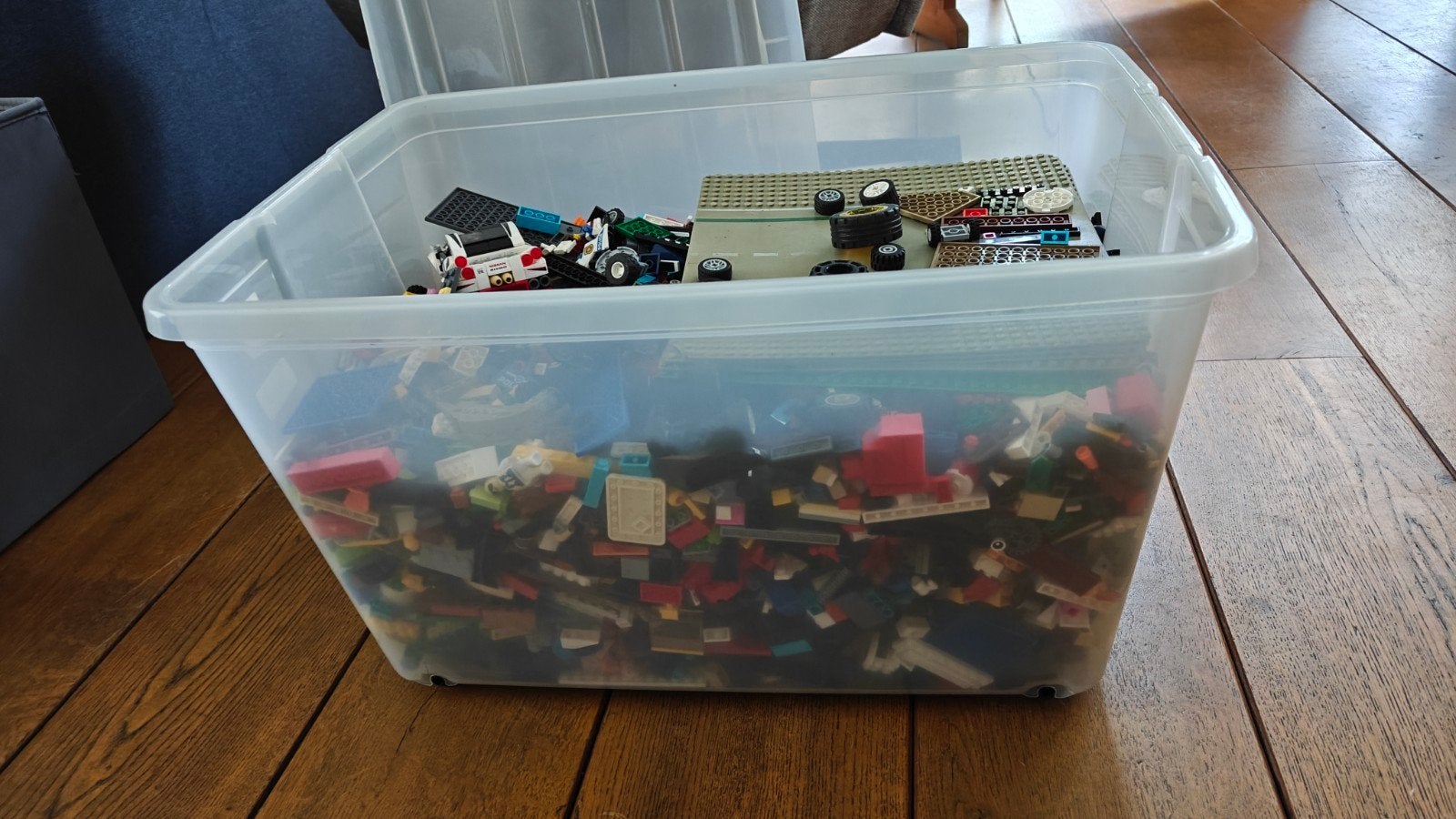 Grote doos met diverse Lego stenen en grondplaten (10.9kg), Ophalen, Gebruikt, Inclusief extra onderdelen, Lego