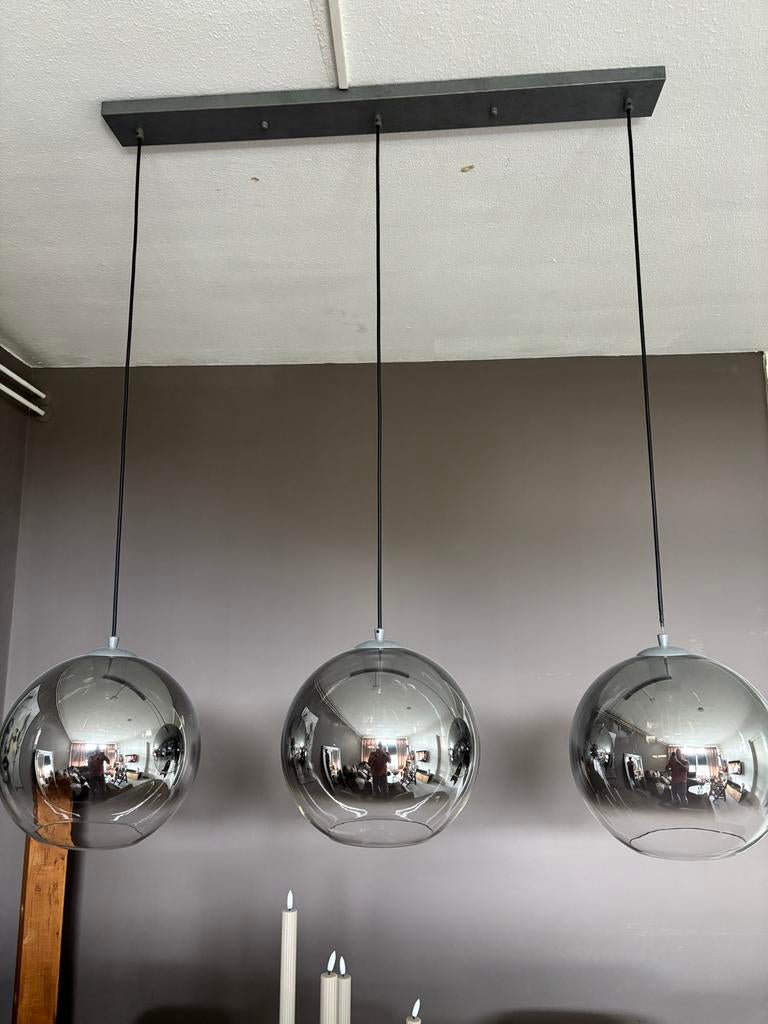 Reefs Interior Hanglamp Bubble Shaded, Huis en Inrichting, Lampen | Hanglampen, Ophalen, Zo goed als nieuw, Glas, 75 cm of meer