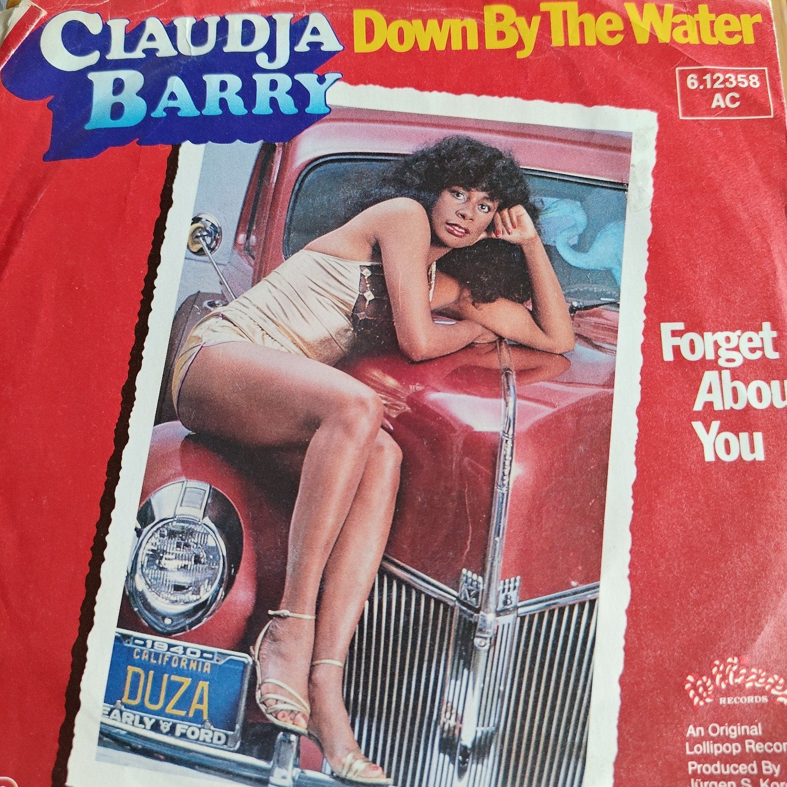 Claudja Barry - Down By The Water / Forget About You, Gebruikt, 7 inch, Ophalen of Verzenden, EP