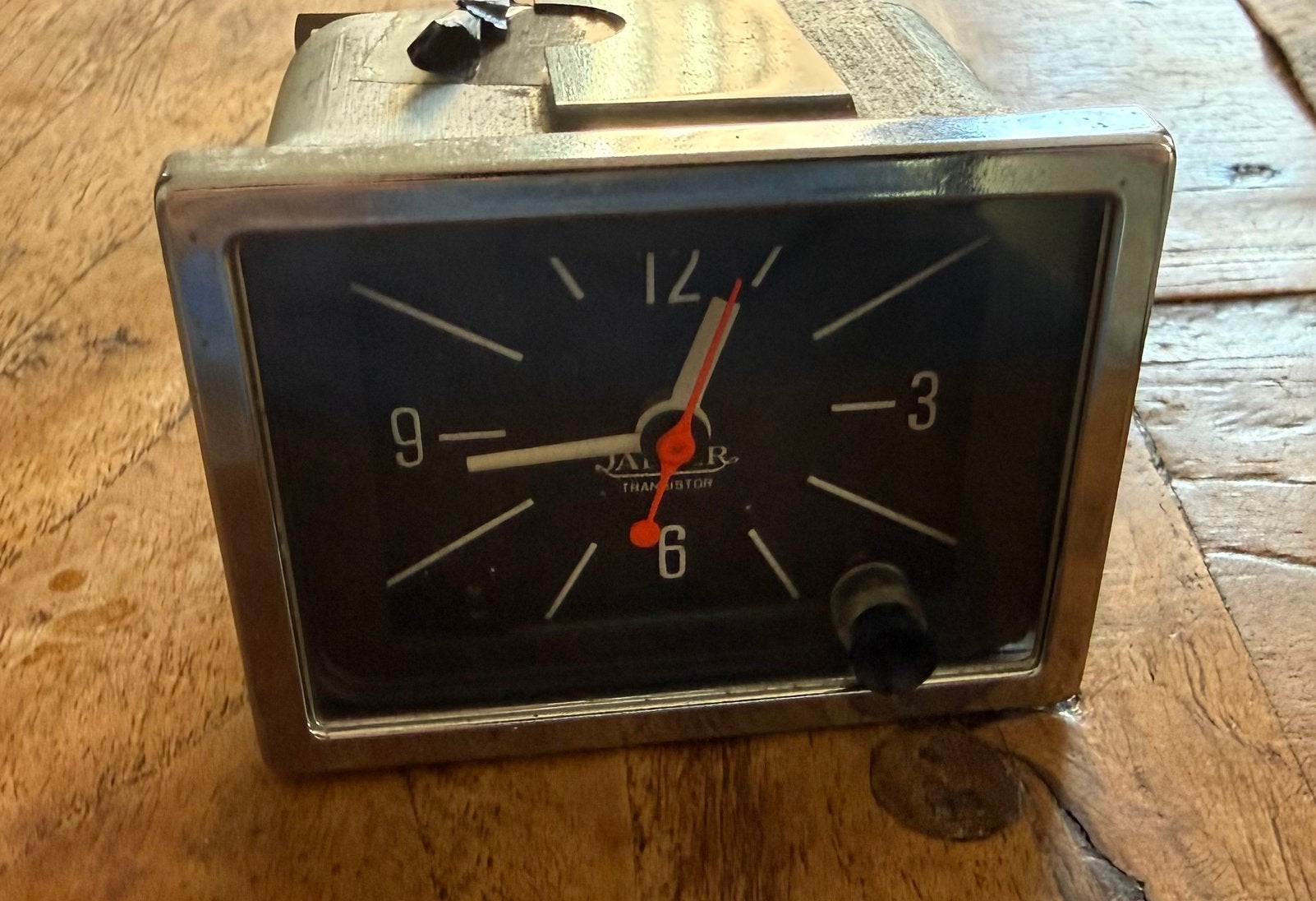 Jaeger tijdklok met secondewijzer, Ophalen of Verzenden, Gebruikt