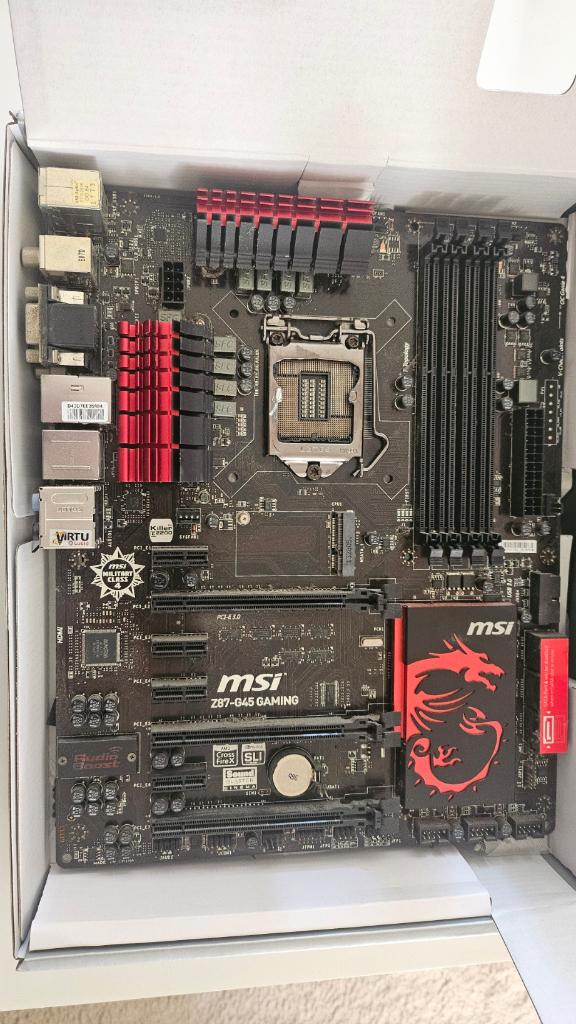 MSI Z85-G45 Gaming moederbord, Gebruikt, DDR3, Ophalen of Verzenden, LGA 1150