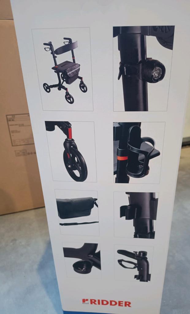 Ridder Rollator inklapbaar, Comfort Plus. Nieuw in doos, Diversen, Ophalen of Verzenden, Opvouwbaar, Nieuw