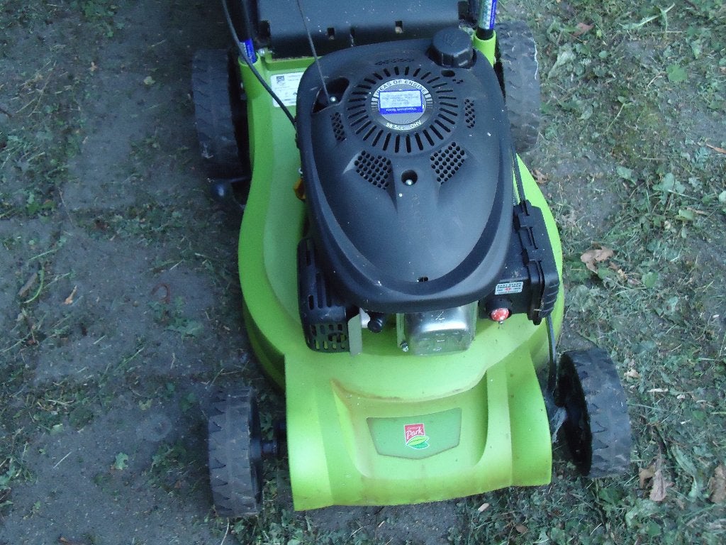 Thermische Grasmaaier benzine, Ophalen, Zo goed als nieuw, 40 t/m 49 cm, Opvangzak