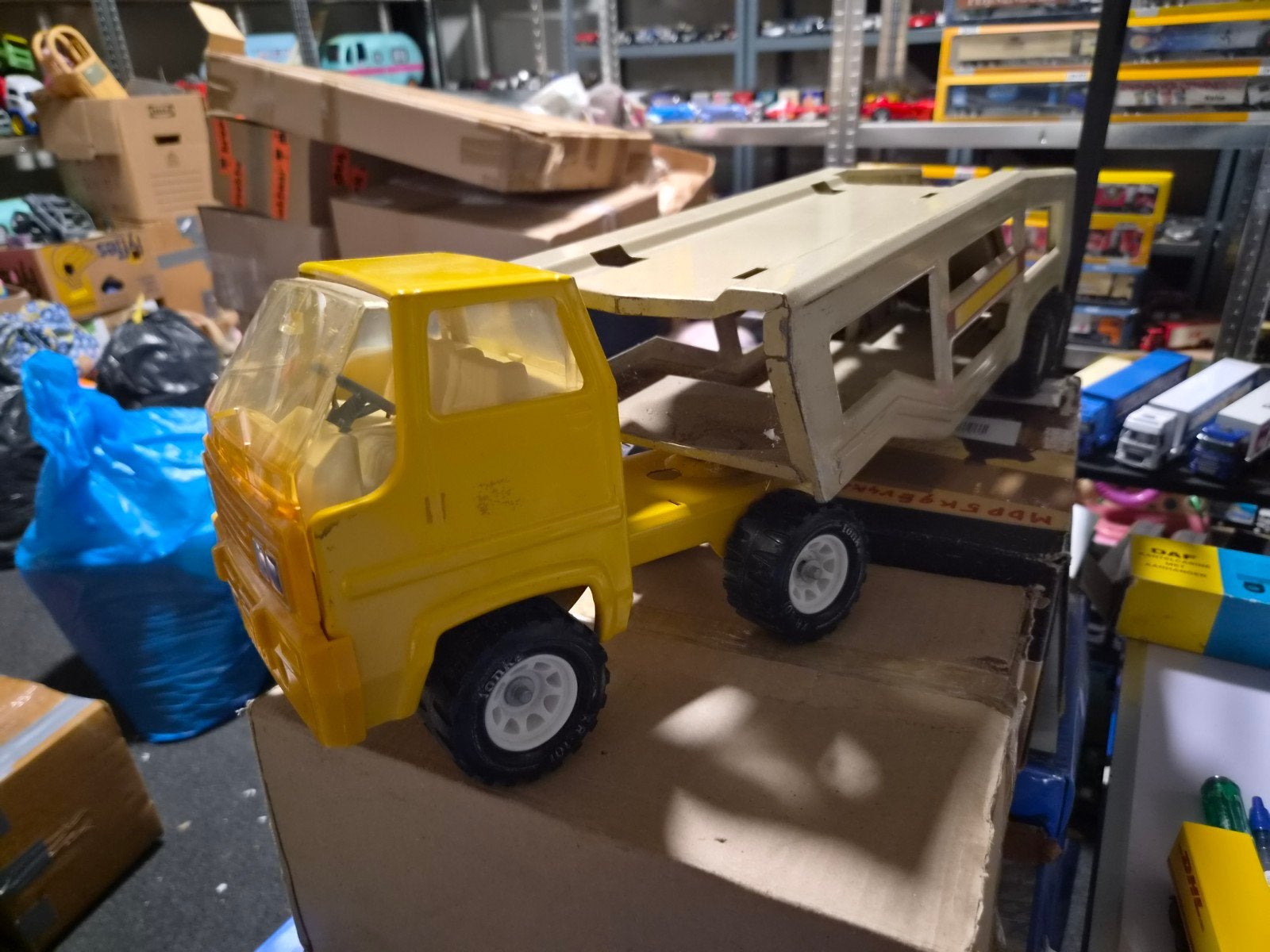 Drie autotranspoters, T, Ophalen of Verzenden, Zo goed als nieuw, Tonka