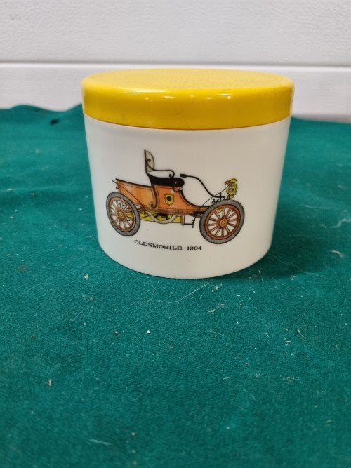-	Potje vintage kunststof auto pot, Ophalen of Verzenden