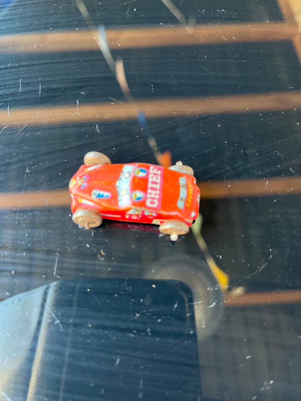 Vintage Speelgoedauto 'Chief' - Rood, Ophalen of Verzenden, Gebruikt