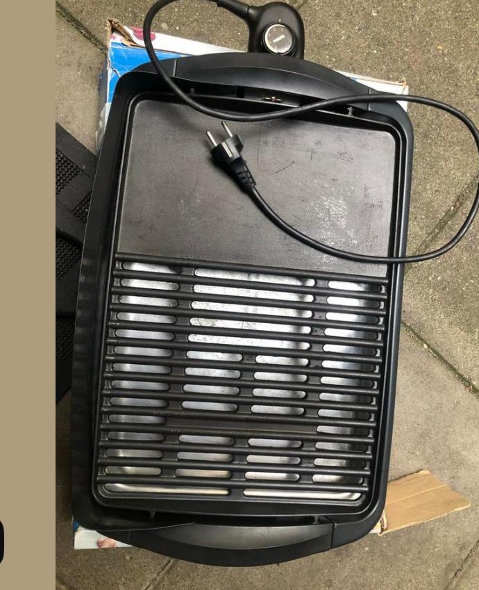 Philips Table Grill HD4428 - Elektrische Grillplaat, Ophalen of Verzenden, Gebruikt