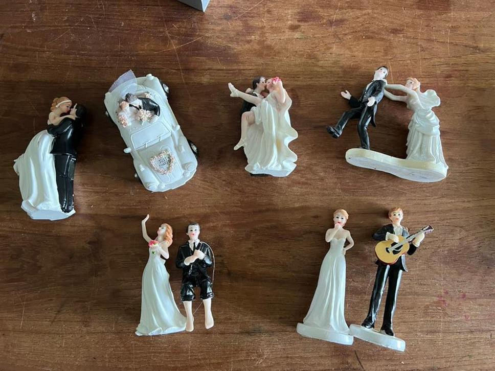 Verschillende bruidsparen voor op taarten, Hobby en Vrije tijd, Ophalen of Verzenden, Zo goed als nieuw, Taarten, Versiering