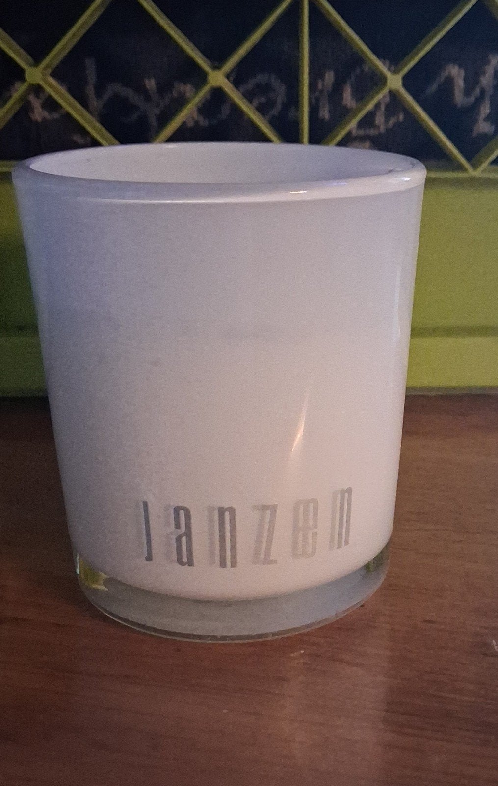 Janzen Scented Candle Jasmine & Ylang-Ylang, Huis en Inrichting, Ophalen of Verzenden, Kaars, Wit, Overige merken