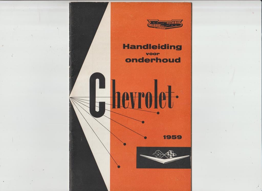 CHEVROLET  1959/1958 NEDERLANDS -Nieuw, Auto diversen, Handleidingen en Instructieboekjes, Ophalen of Verzenden