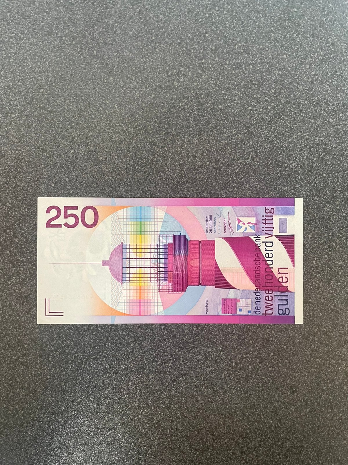 250 gld vuurtoren prachtig!, Postzegels en Munten, Bankbiljetten | Nederland, Ophalen of Verzenden, 250 gulden