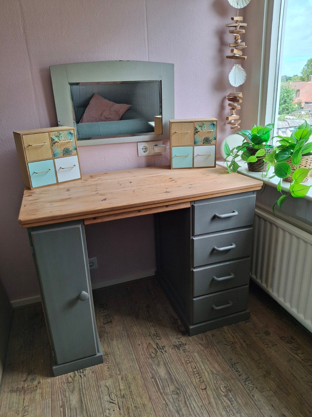 Kaptafel met spiegel, Ophalen, Gebruikt