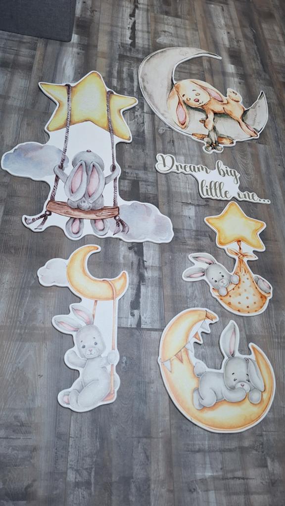 Nijntje wanddecoratie voor baby- of kinderkamer konijn wand, Ophalen of Verzenden, Wanddecoratie