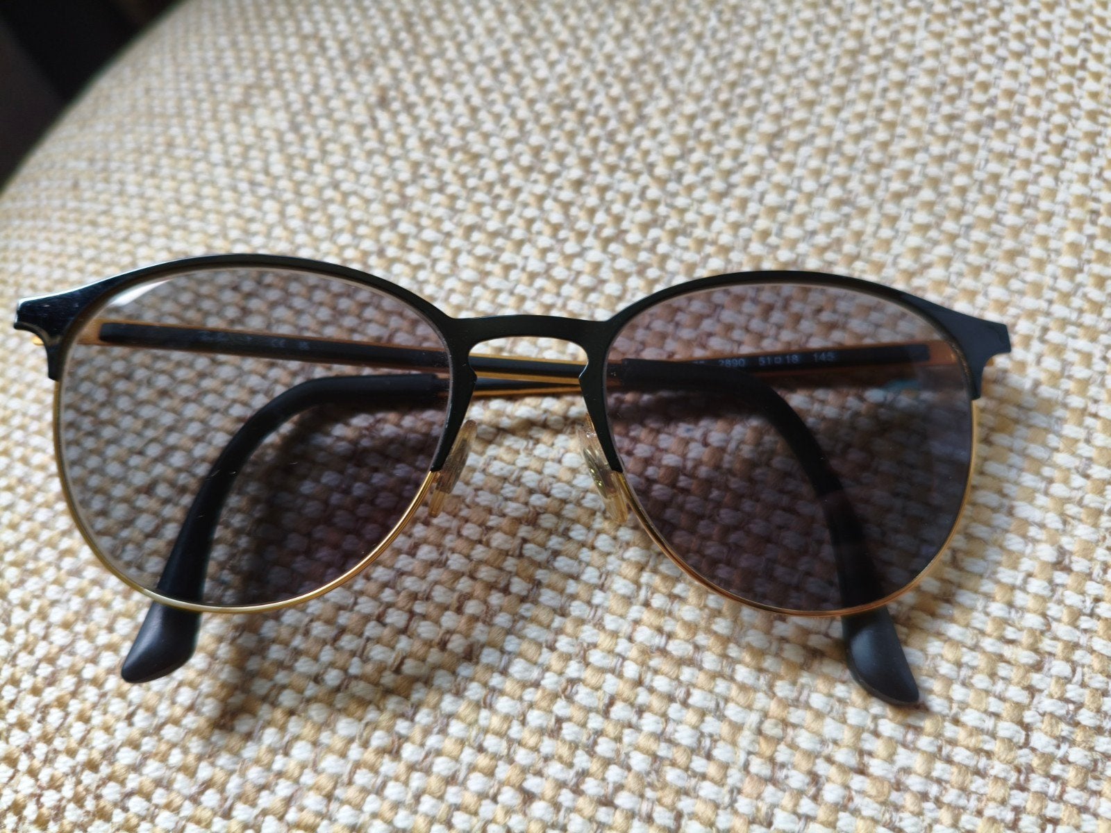 Ray-Ban RB6375 2890 zonnebril op sterkte, Zonnebril op sterkte, Zwart, Ophalen of Verzenden, Zo goed als nieuw