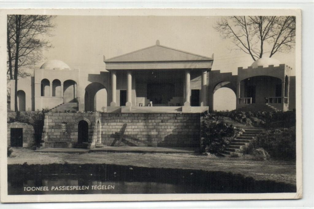 x20081 oude decor passiespelen tegelen, Verzamelen, Ansichtkaarten | Nederland, Verzenden, Voor 1920, Noord-Brabant