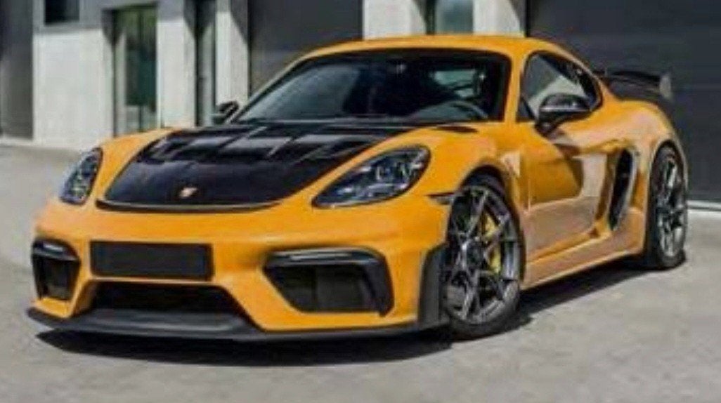 1:18 Porsche Cayman GT4 RS Geel/Zwart Norev, Hobby en Vrije tijd, Ophalen of Verzenden, Nieuw, Auto, Norev