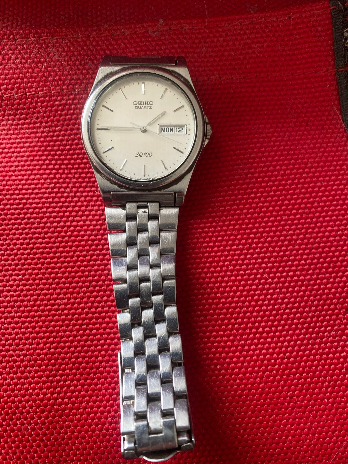 Seiko SQ 100 Quartz Polshorloge - Klassiek Stalen Design, Seiko, Gebruikt, Staal, Polshorloge