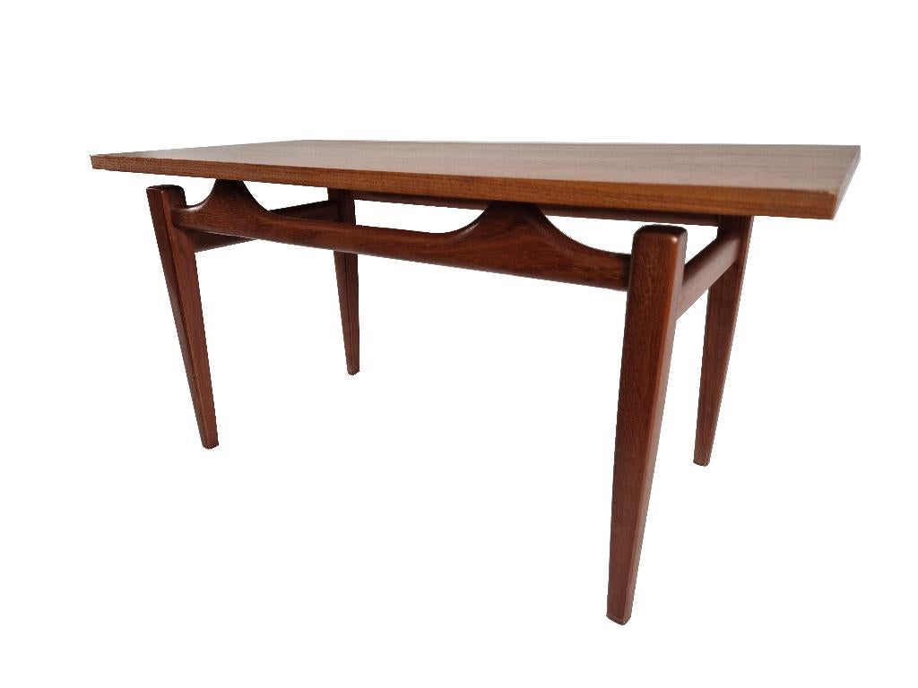 Prachtig organisch gevormd vintage Louis van Teeffelen tafel, Ophalen, Gebruikt, Hout