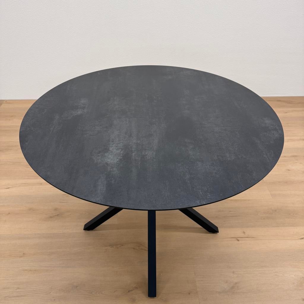 Ronde eettafel HPL 110cm & 120cm - Direct Leverbaar, Rond, Ophalen of Verzenden, Zo goed als nieuw, Info@betaalbaar-design.nl
