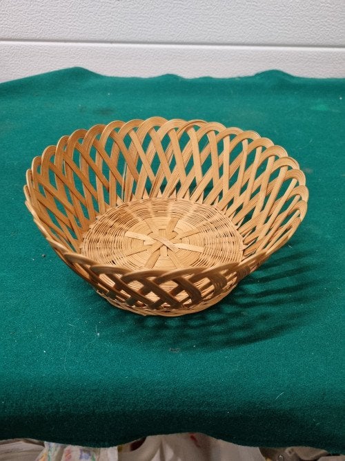 Broodmandje rotan vintage gevlochten, Ophalen of Verzenden, 'T Olde Gre-j, Info@toldegrej.nl, Endepoelstraat 20f Didam