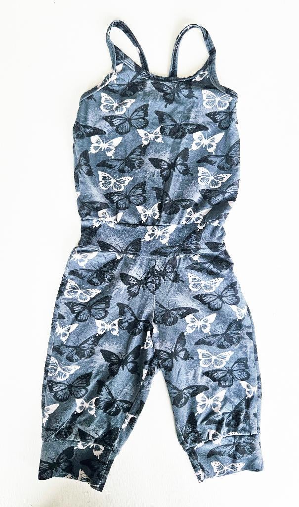Broekpak vlinders, mt 92, Kinderen en Baby's, Kinderkleding | Maat 92, Broek, Meisje, Handgemaakt, Ophalen of Verzenden